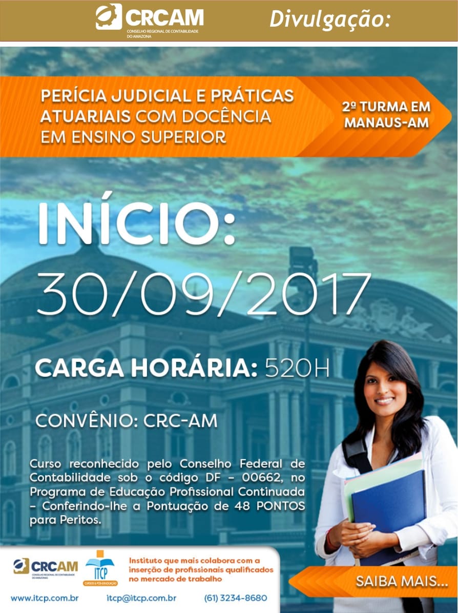 PÓS GRADUAÇÃO, LATU SENSU, EM PERÍCIA JUDICIAL E PRÁTICAS ATUÁRIAS - AM ...